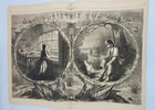 Christmas Eve by Thomas Nast charming vintage print 1863 Santa
