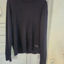 Calvin Klein Black Knit Sweater Size 105 Free Shipping 