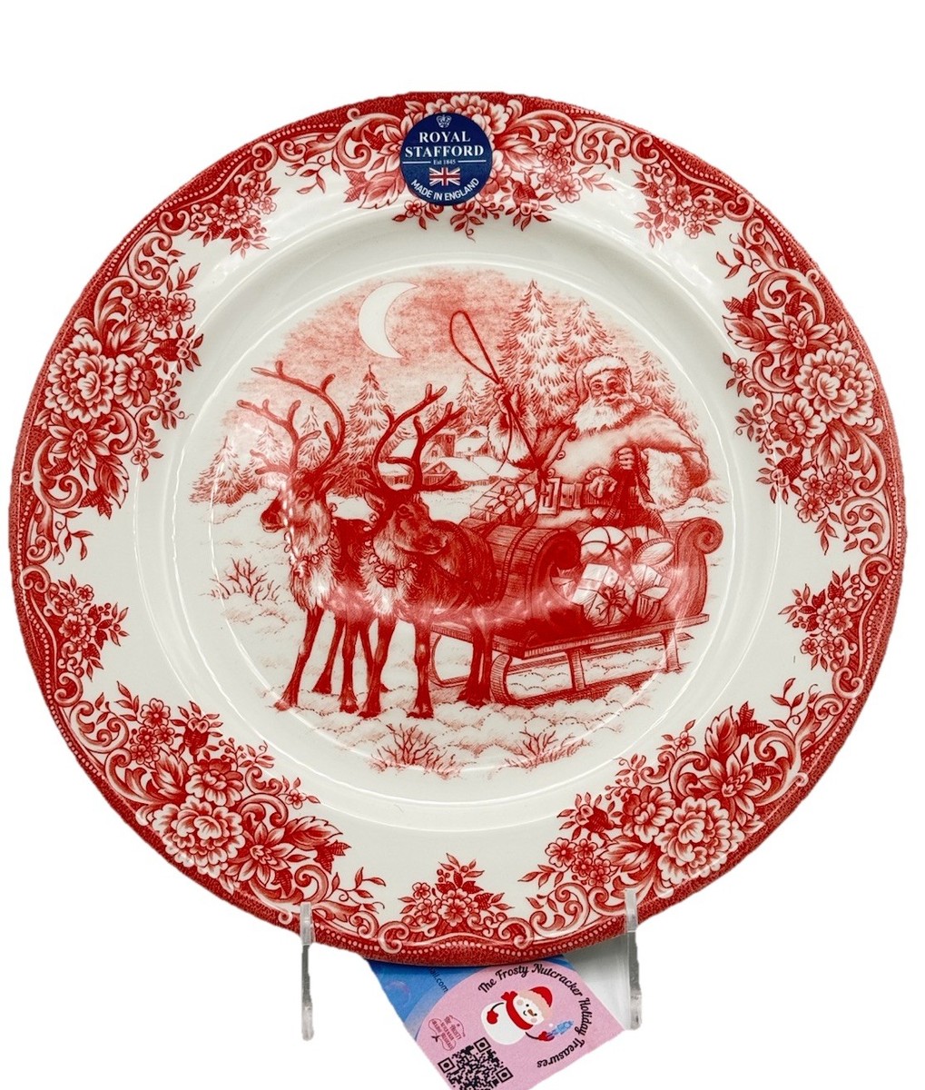 ROYAL STAFFORD~CHRISTMAS~SANTA'S SLEIGH~DINNER PLATE~11
