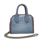 Auth stellamccartney Falabella Mini Box 455138 Light Blue Bordeaux Silver