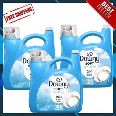 #ad Downy Liquid Laundry Fabric Softener and Conditioner140 fl oz 3 pack $35.67