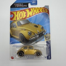 HOT WHEELS TRANSFORMERS BUMBLEBEE VOLKSWAGEN BEETLE Yellow Gold