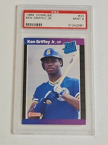 1989 Donruss Ken Griffey Jr. Rookie Card PSA 9 MINT #33 Mariners HOF Rookie RC