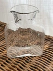 Blenko Water Bottle 384 Crystal Clear Glass Pitcher Double Spout
