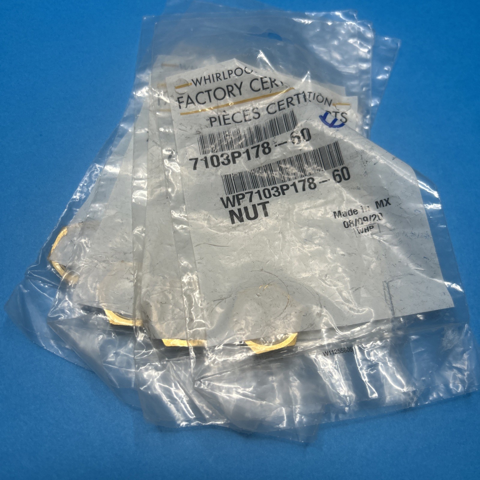 Whirlpool 7103P178-60 Cooktop Nut 4-Pack for Jenn-Air 71002746