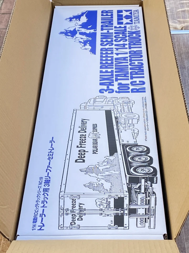TAMIYA 1/14 Elettrico RC Big Truck No.19 3 Assi Reefer / Semirimorchio 56319 N2 - Immagine 2 di 4