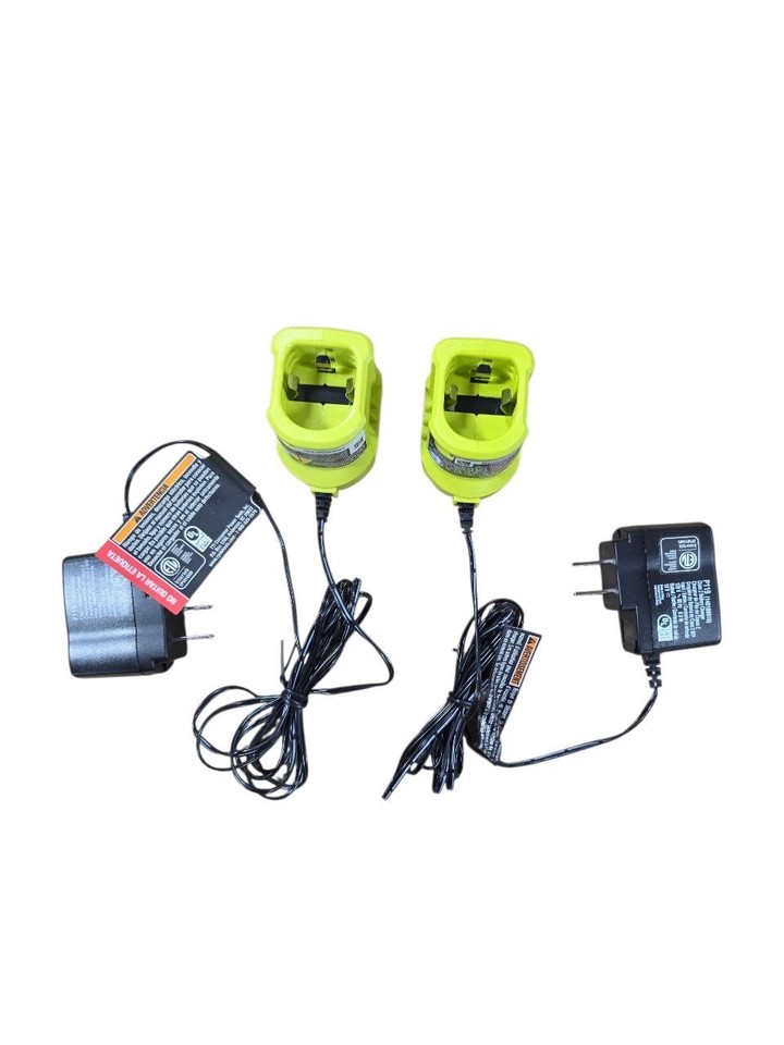 2 pack - Ryobi One+ 18V NiCad Lithium-Ion Battery Charger P119 (OB) NEW ...