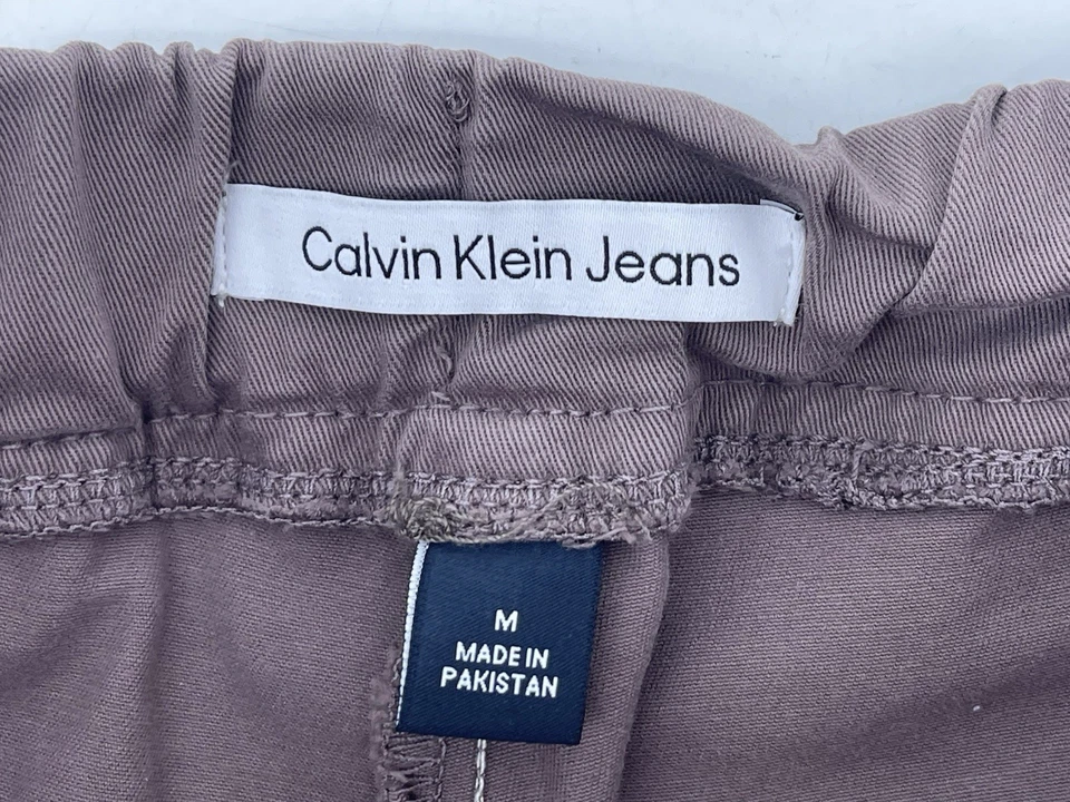 Pantalones de chándal Calvin Klein cargo para mujer talla mediana tiro alto púrpura 28X26 Foto 3 de 4