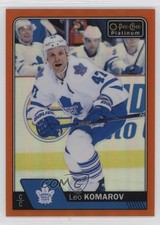 2016-17 O-Pee-Chee Platinum Orange Rainbow 10/25 Leo Komarov #27 19ed