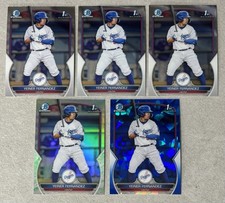 Yeiner Fernandez 1st 2023 Bowman Chrome #BCP-139 Sapphire Refractor Base Lot 5