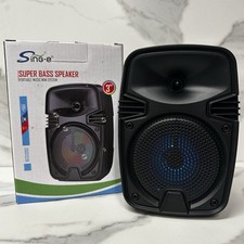 Bluetooth Speaker Portable Wireless USB Rechargeable LED Lights For Smartphones