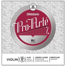 D'Addario Pro-Arte Series Violin D String 4/4 Size Medium