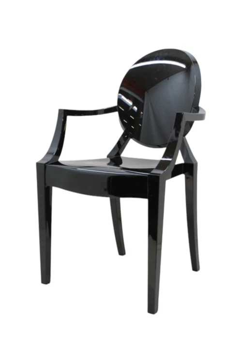 Kartell Louis Ghost Stuhl schwarz stapelbar für Innen- und - Sehr Gut, Foto 2 von 5