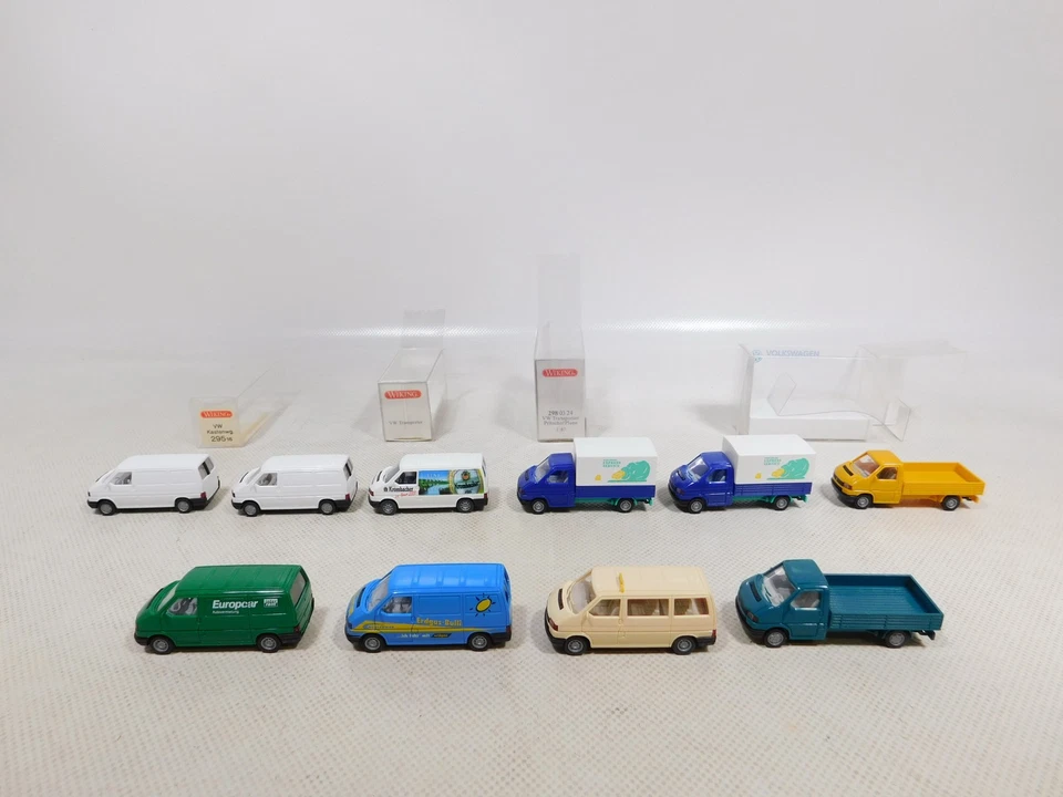 Wiking 1:87 H0 10X VW 295 Furgone 298 Trasportatore Taxi Ecc Sg/TOP #EG807-0,5 - Immagine 2 di 4
