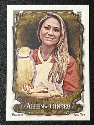 2024 Topps Allen & Ginter #227 Miki Sudo Hot Dog Eating Champion