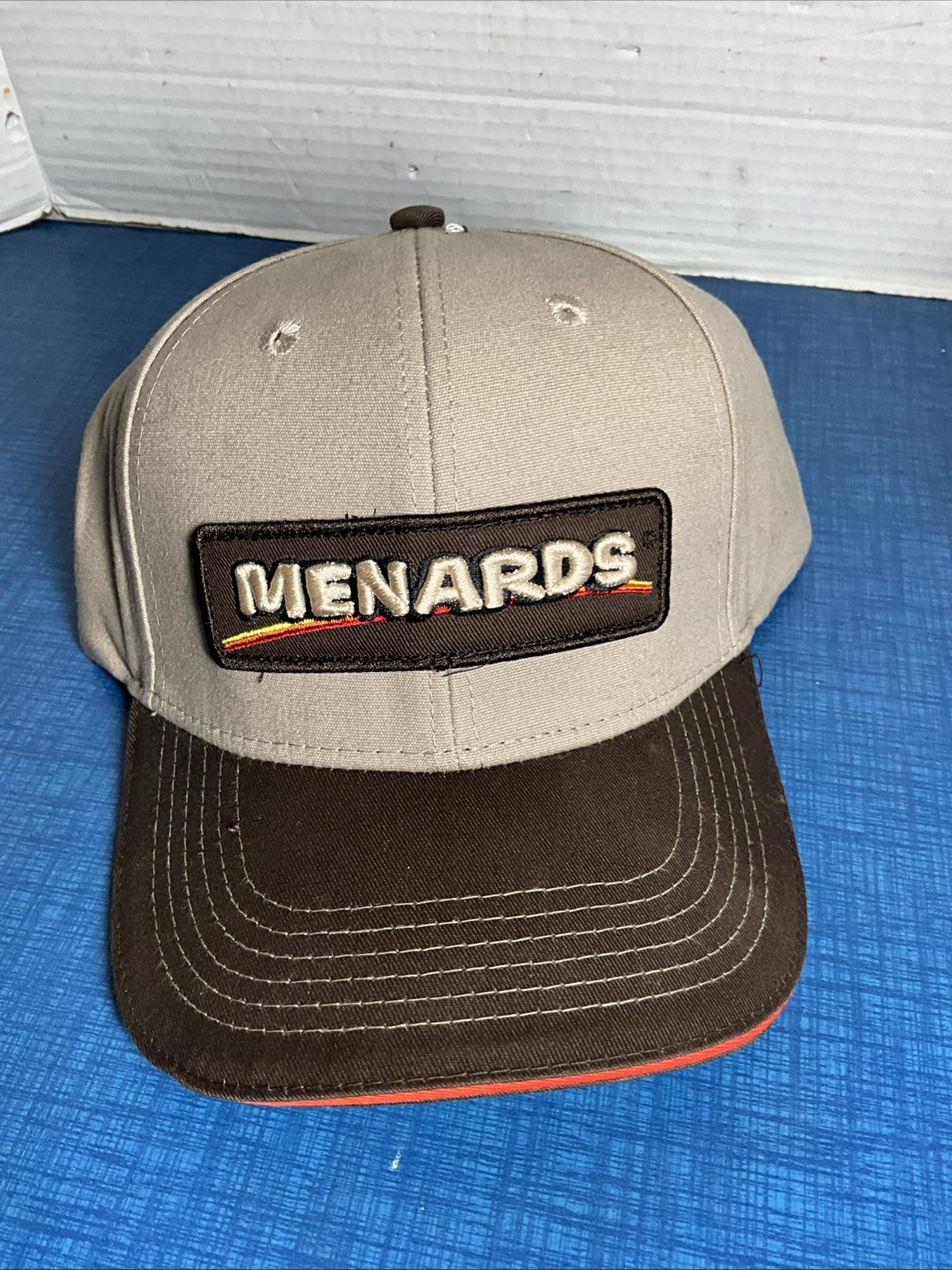Menards Patch Snapback Hat Brown One Size Adjusta… - image 8