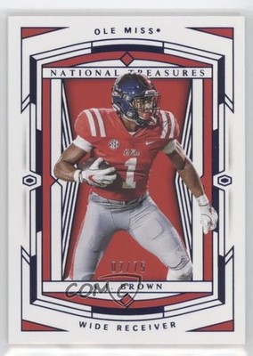 2020 Panini National Treasures Collegiate Blue 2/75 AJ Brown #1 0vh7