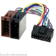Jvc Sony 16 Pin Car Radio Stereo Wiring Connections To ISO Connections Loom Lead