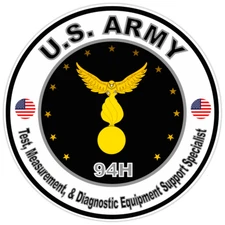 US Army Test, Measurement, & Diagnostic Equipment Support Bumper Sticker 5"