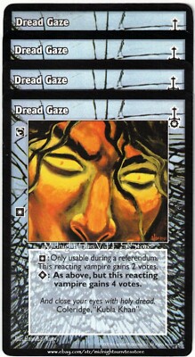 Dread Gaze x4 Sabbat War V:TES VTES Vampire CCG