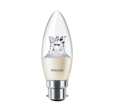 PHILIPS 6W MASTER LED CANDLE BULB BC B22 Bayonet Cap 40W WARM DIMTONE