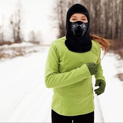 Balaclava Maschera Viso Uomo Freddo Antivento Pile Sci Ninja Maschera Invernale - Foto 7 di 8