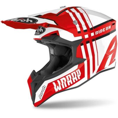 Airoh Wraap kaputt Motocross Helm MX Off Road Motorcross Grafikdeckel