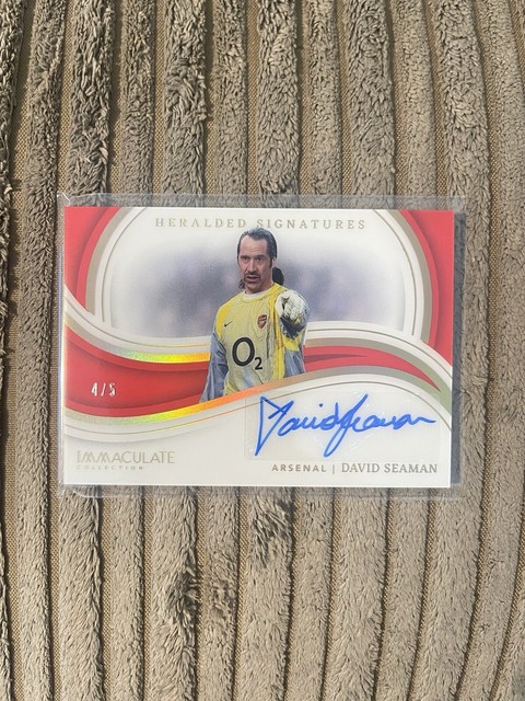 2023-24 Panini Immaculate Heralded David Seaman Arsenal  Auto Autograph /5!