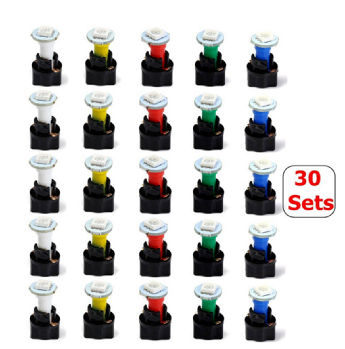 Dashboard Instrument Light Bulbs Front Dash Light T5 5050SMD For Car Vehicle