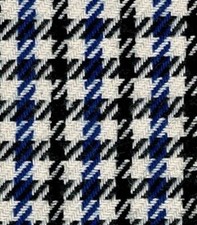 Sitzstoff Autostoff Bezugsstoff Porsche Pepita in blau-weiß-schwarz *NEU*