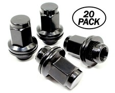 Set Of 20 Black Oe Factory Style Lug Nuts 14x1.5 For Toyota Tundra Sequoia 1.8