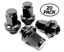  Set Of 20 Black OE Factory Style Lug Nuts 14x1.5 for Toyota Tundra Sequoia 1.8"