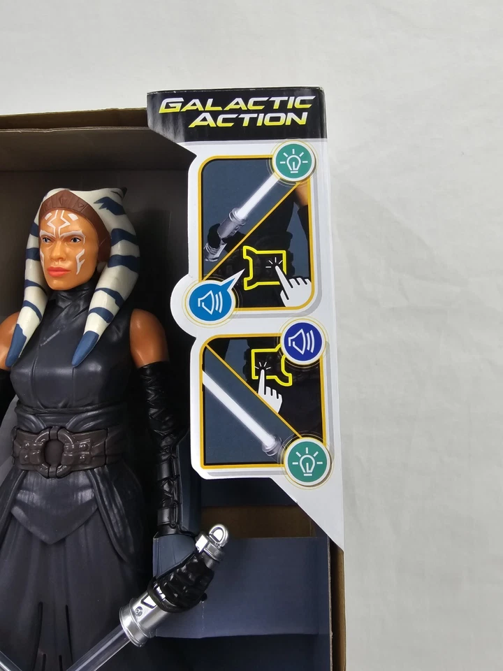 Figura Disney Star Wars Acción Galáctica AHSOKA TANO 12" Talking Jedi 2023 Foto 4 de 4
