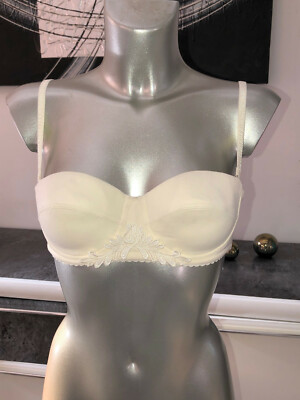 Lise Charmel Cream Balconette Bra 90C Fr 75C Eu 34C Us New