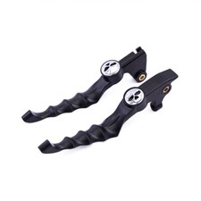 Palanca de embrague de freno de calavera negra para Yamaha V-Star 650 1100 personalizada 1999-2009