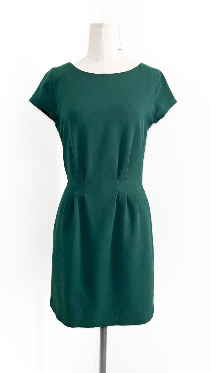 green emerald velvet dress Forest Green Stripe Cap Sleeve Mini Dress - All Dresses main image 1
