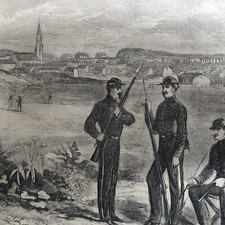 1861 CIVIL WAR newspaper McMULLINS PHILADELPHIA RANGERS @ Hagerstown, Maryland