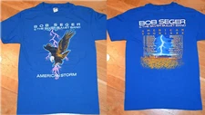 vintage 1986 Bob Seger & The Silver Bullet Band American Storm Tour Shirt  KC901