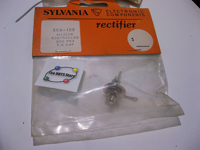 Sylvania ECG122 SCR Silicon Controlled Rectifier NTE122 7.4 Amps 200 Volts