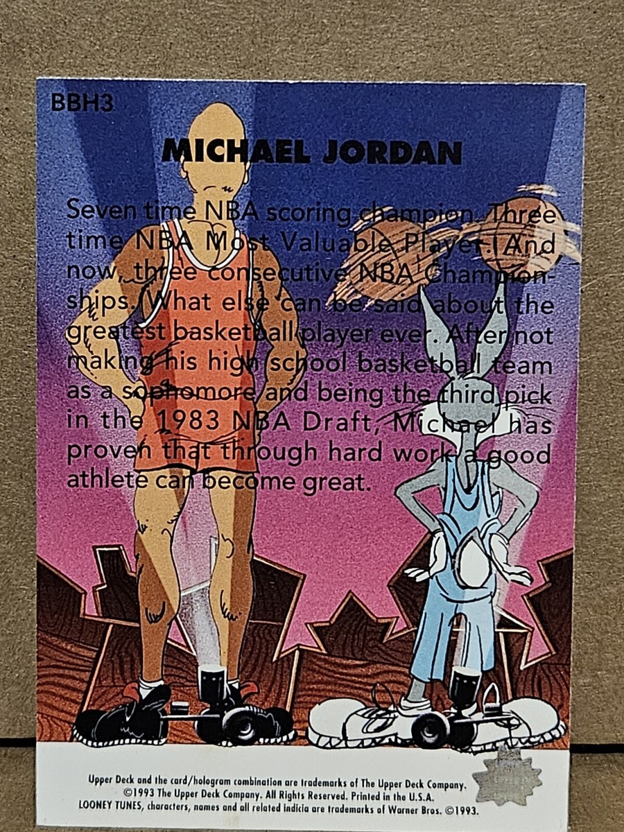 Michael Jordan 1993 Upper Deck Looney Tunes Cards #BBH3 (Bugs