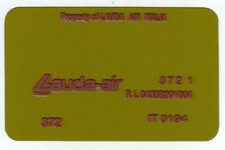 Piastrina validatrice biglietti aerei compagnia LAUDA AIR - Anni '90