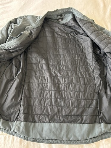 Grundens men’s fishing insulated men’s longsleeve jacket shirt shacket Med blue - Picture 14 of 21