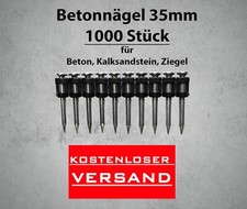 1000 Stück Betonnägel 35mm für Spit Pulsa, Bea, KMR, Würth, Senco, Makita