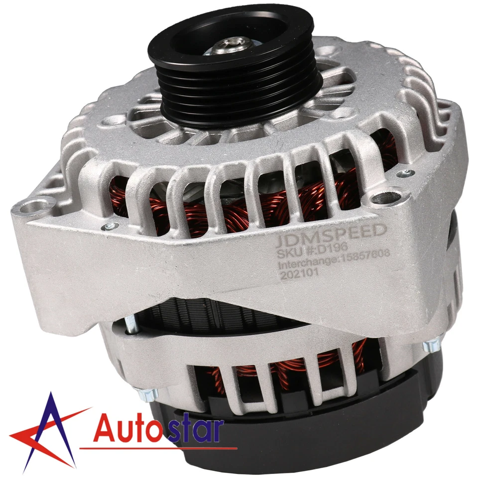Alternador 15093928 para 4.3 4.8 5.3 6.0 6.2L 1500 2500 3500 Silverado 2007-2014 Foto 2 de 4