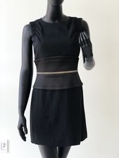 Dolce & Gabbana Satin Iconic Curve Hugging Dress w swarovski crystal sz42