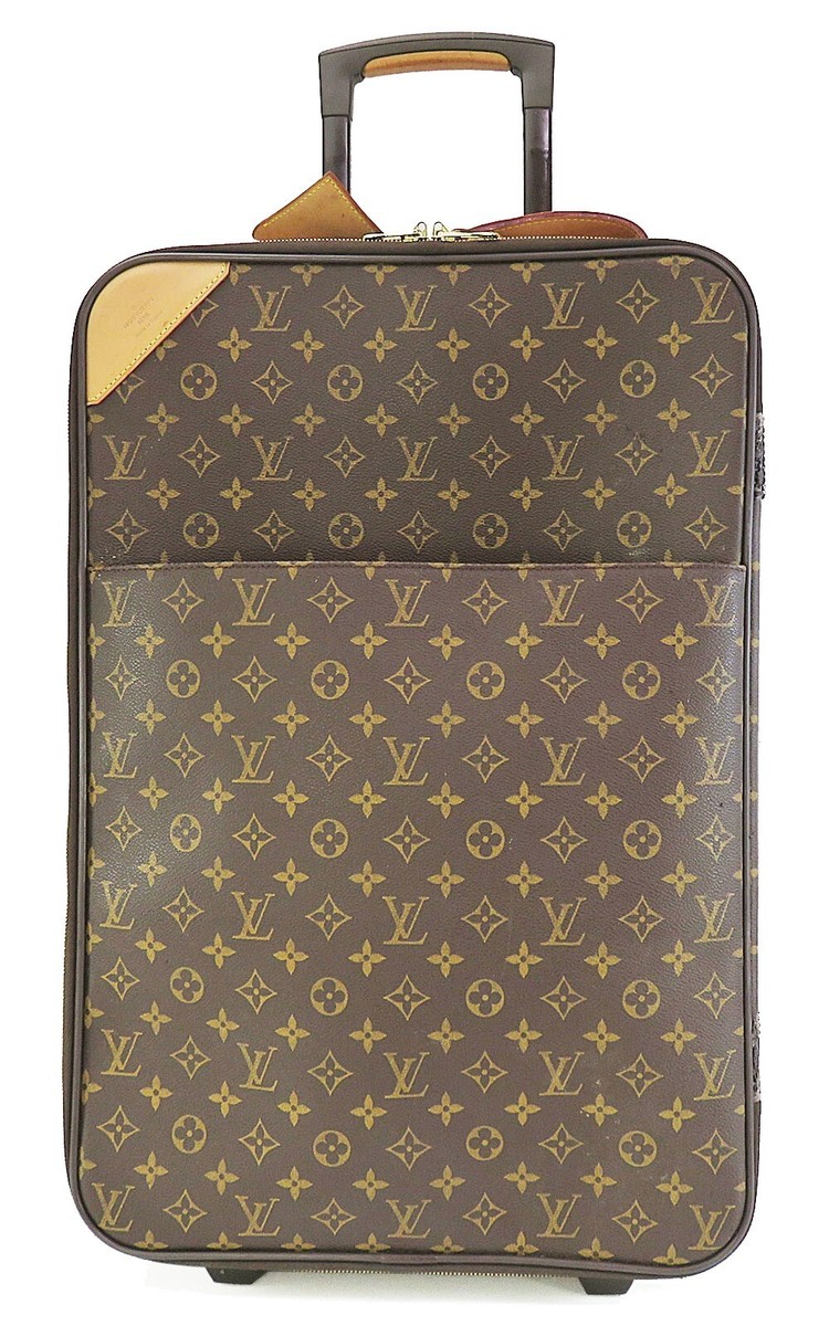 Authentic LOUIS VUITTON Pegase 55 Monogram Canvas Travel Rolling