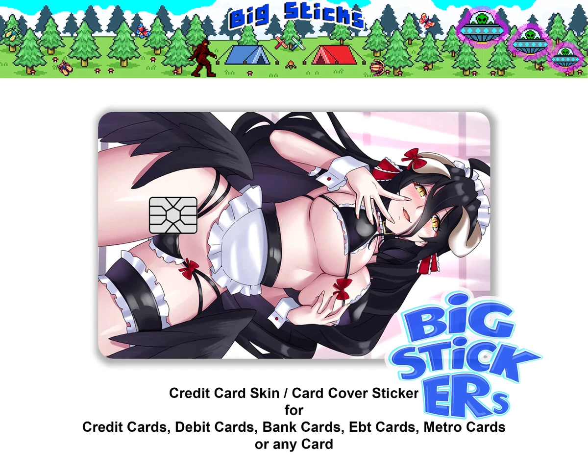 Hentai Waifu Albedo Anime Girl CreditDebit Card Skin Cover SMART Sticker  Decal | eBay