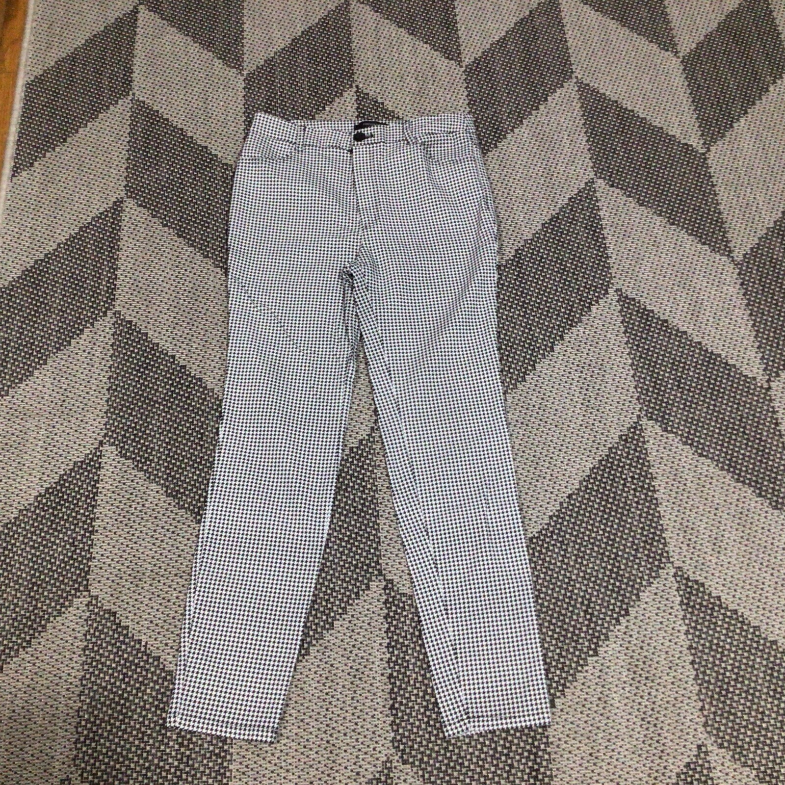 Forever 21 Houndstooth Pattern Flat Front Slash P… - image 1