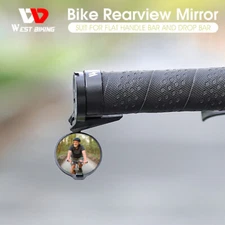 WEST BIKING Bike Rearview Mirror Mountain Bike Handlebar Convex Rear View Mirror