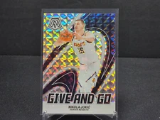 2023-24 Panini Mosaic NIKOLA JOKIC GIVE AND GO SILVER PRIZM #6 Denver Nuggets